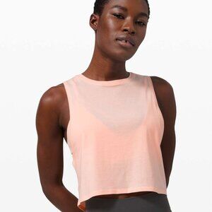 Lululemon Cut Back Crop Tank - Ballet Slipper - Size 6
